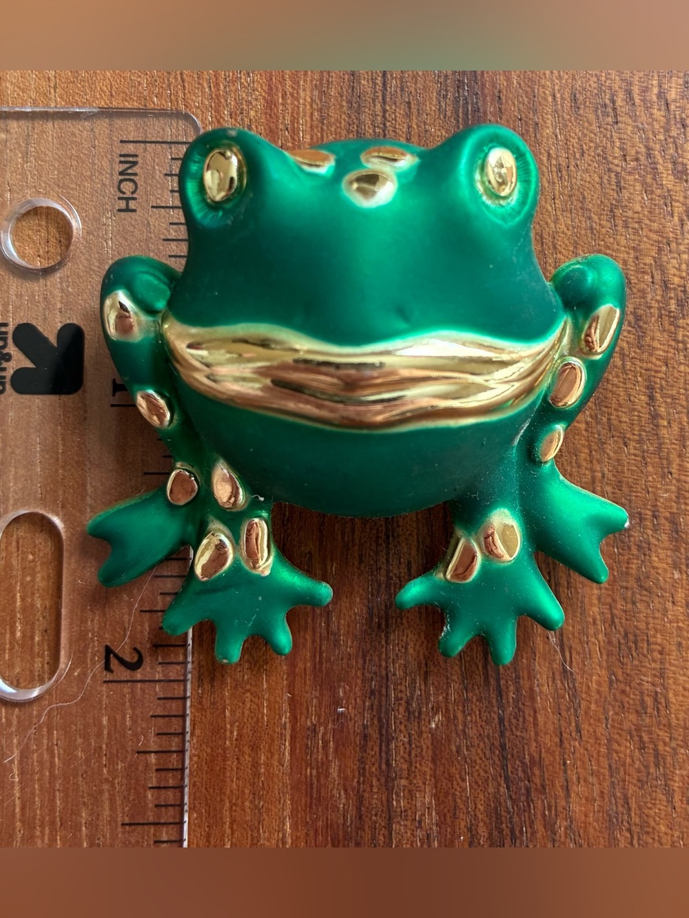 Lot of 5 VTG Frog Reptile Brooch Gold Tone Green Rhinestone Liz Claiborne - Picture 8 of 11
